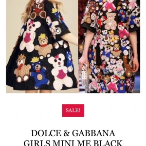 Dolce and Gabbana Teddy bear dress klänning  - Passar storlek 10-15 år