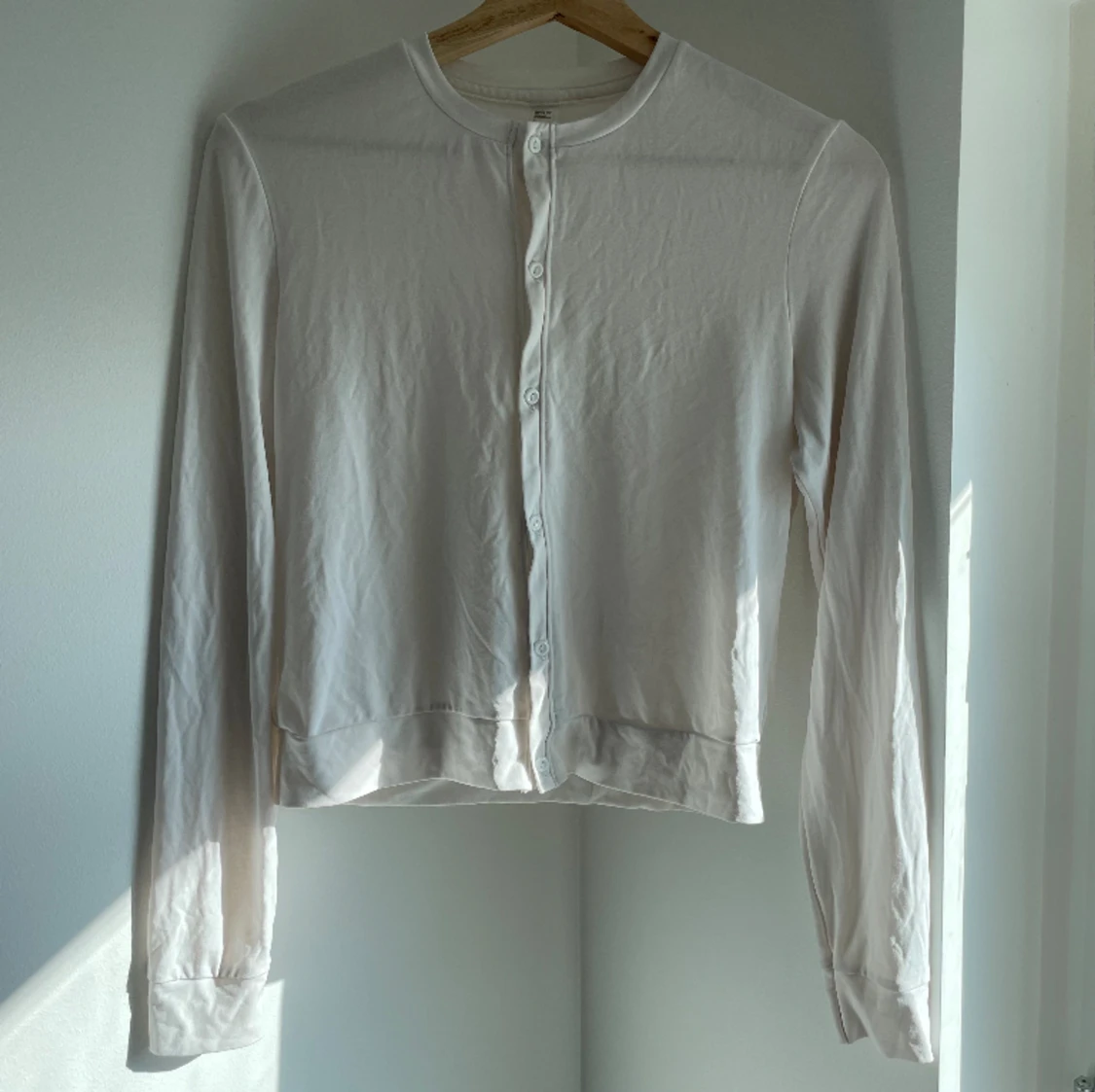 Vit cardigan från American Apparel 