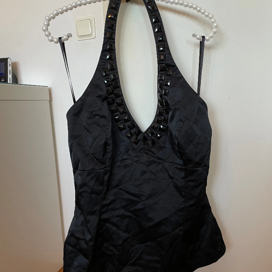 Halterneck-topp med paljetter - 90