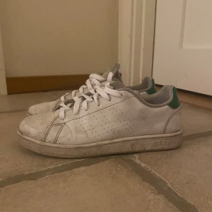 Sneakers  - Sneakers från adidas (stan Smith liknande) med nya fräscha skosnören. Lite slitna bak i hälen och även lite smutsiga.