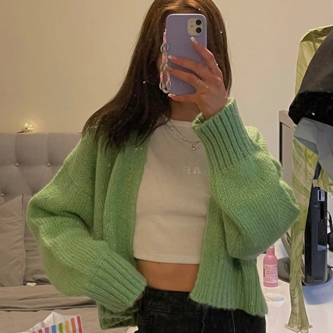 Stickad kofta från Zara