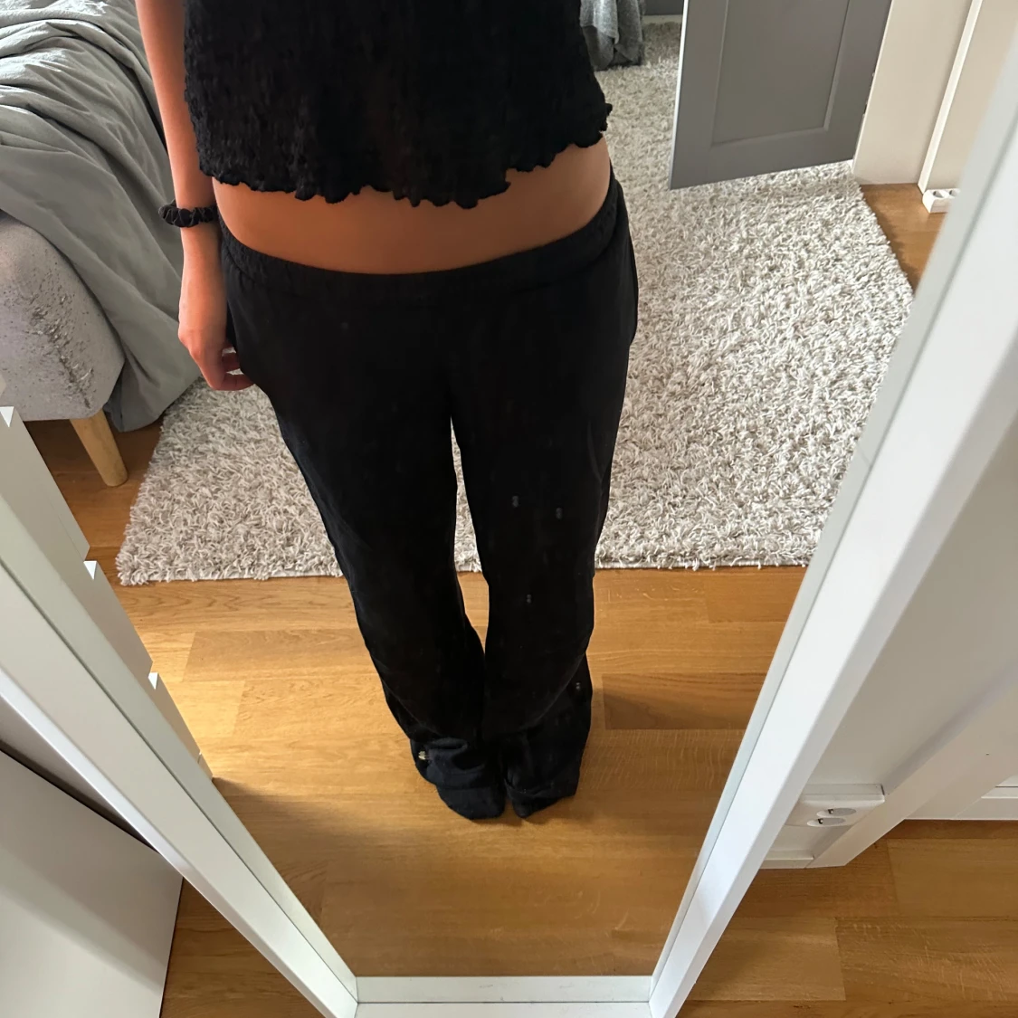 Lågmidjade mjukisbyxor 