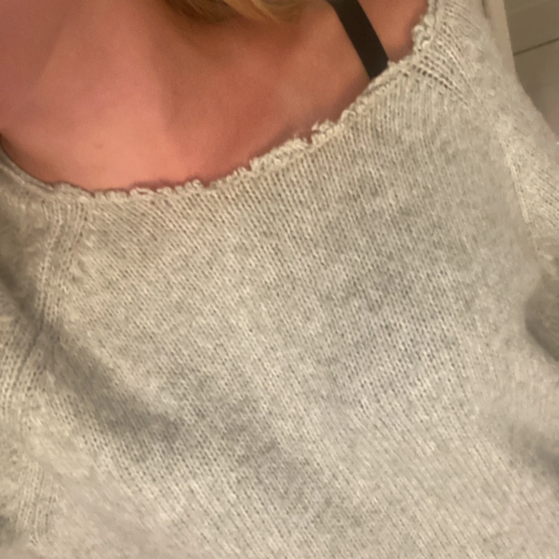 grön stickad tröja zara!  - 90