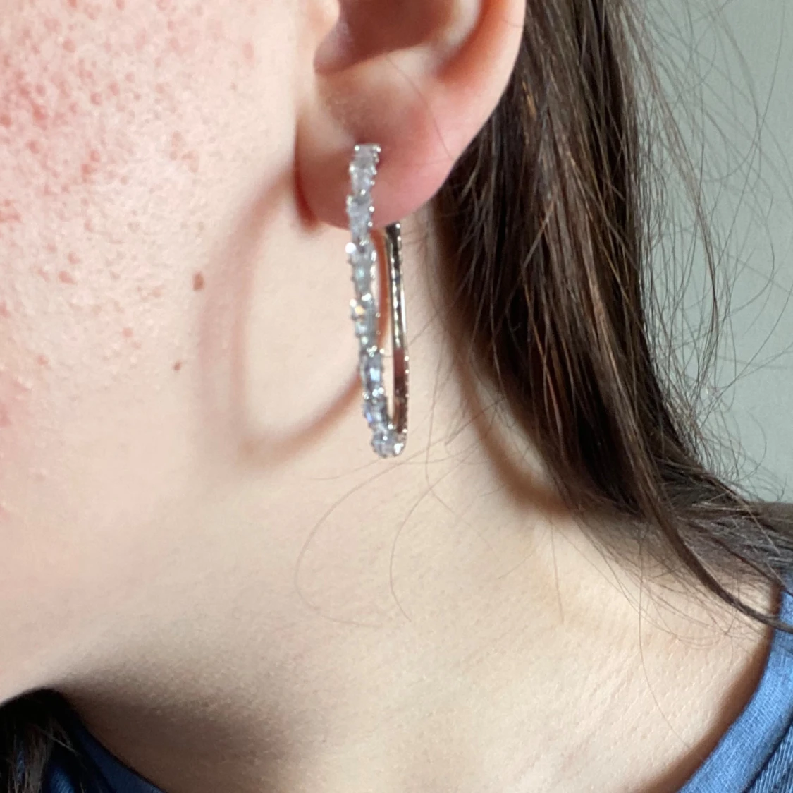 Stora silver örhängen  - 92