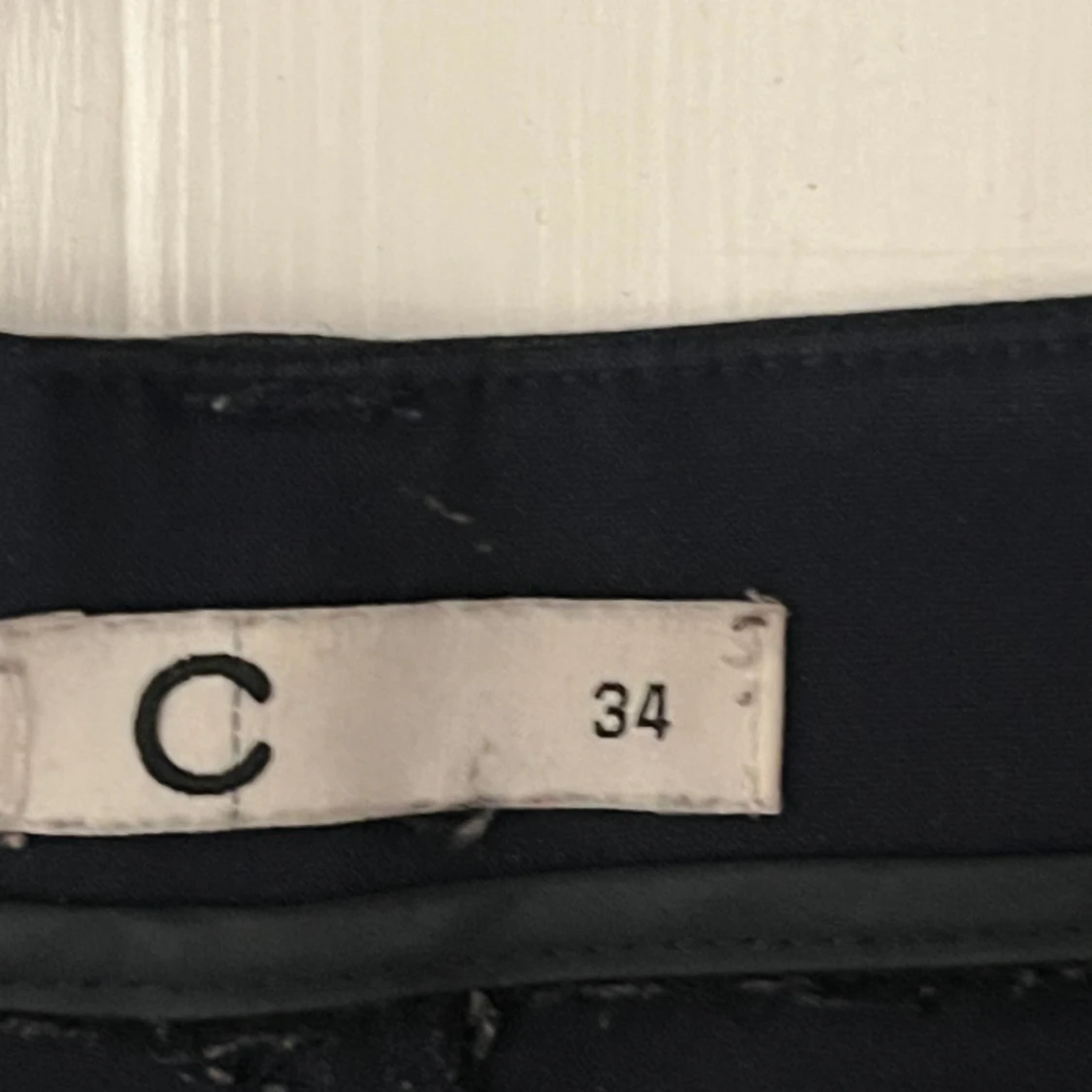 Marinblå kostymbyxor