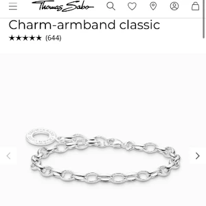 Thomas sabo berlockarmband - Säljer detta super fina berlock armband från thomas sabo då jag har redan har ett likadant. Helt nytt aldrig använt ligger i orginalförpackning som självklart ingår. Strl M, 17cm Nypris 599 Mitt pris 499