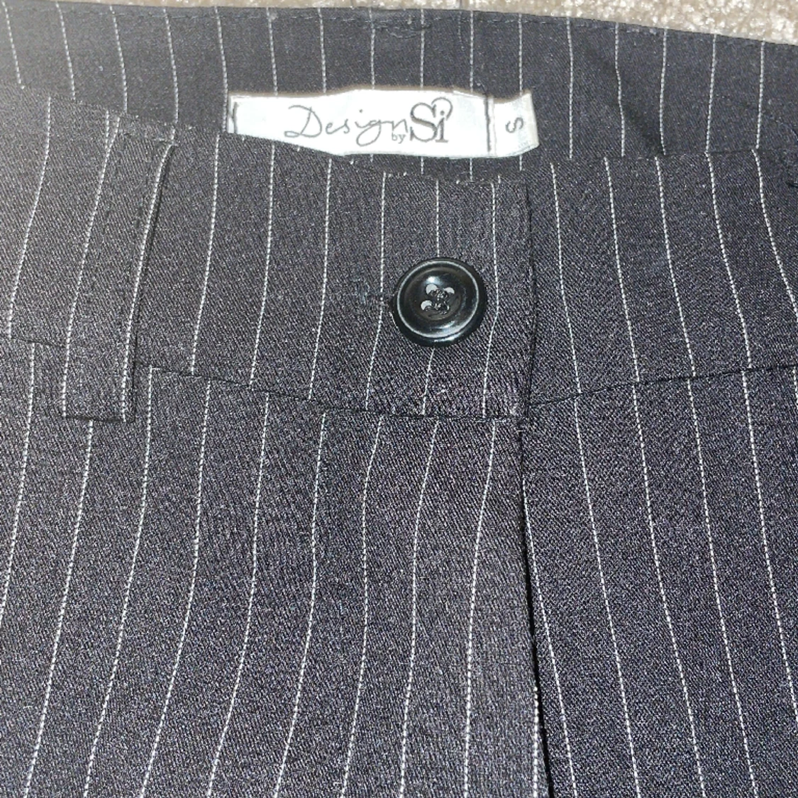 Randiga low waist kostymbyxor  - 90