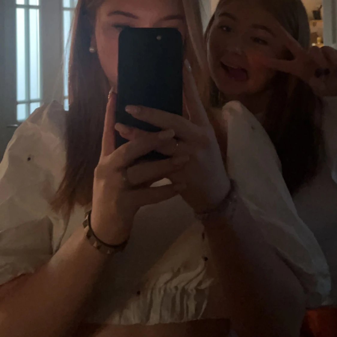 Blus med små blommor - 90