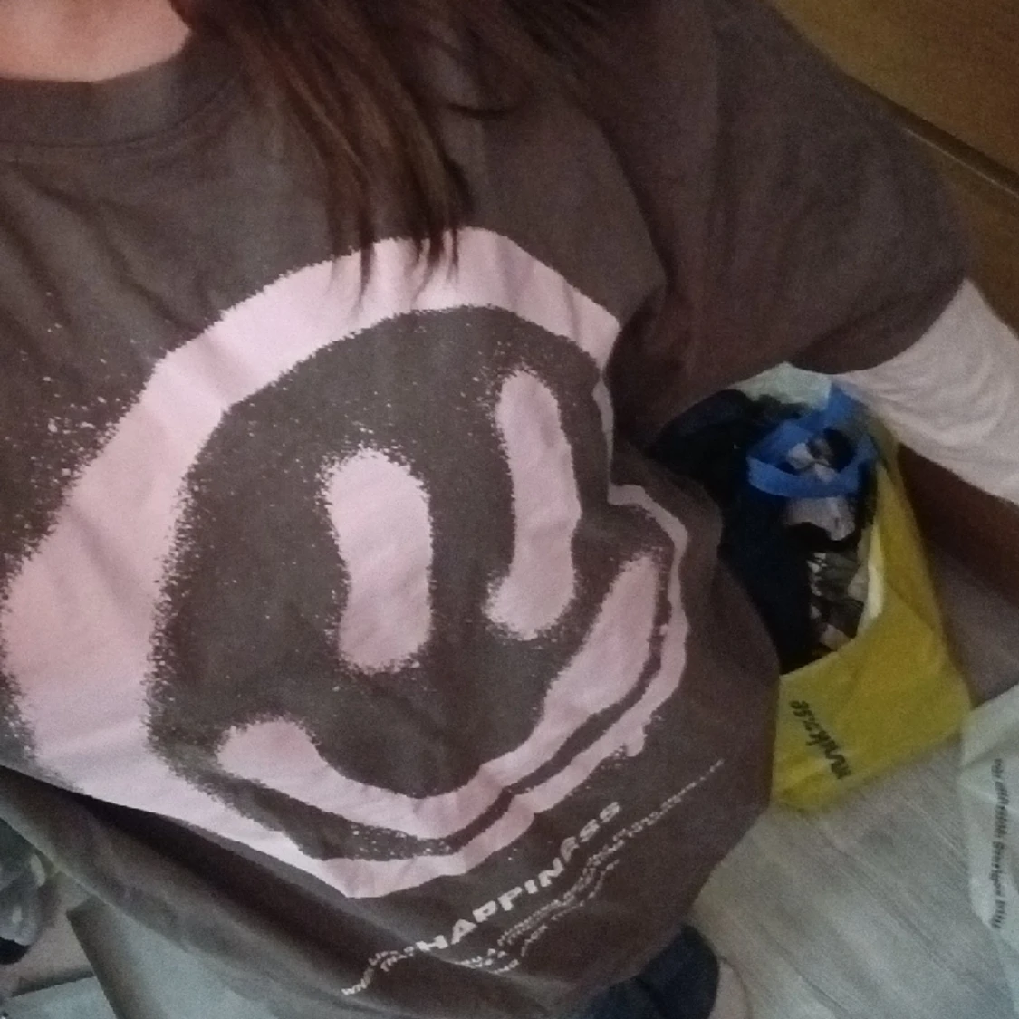 T-shirt med långarmad Smile  - 90