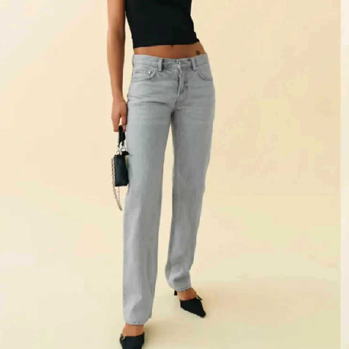 Low straight jeans  - 90