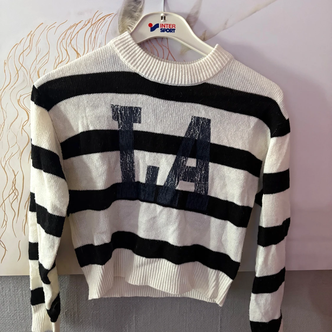 Randig stickad tröja från H&M Divided