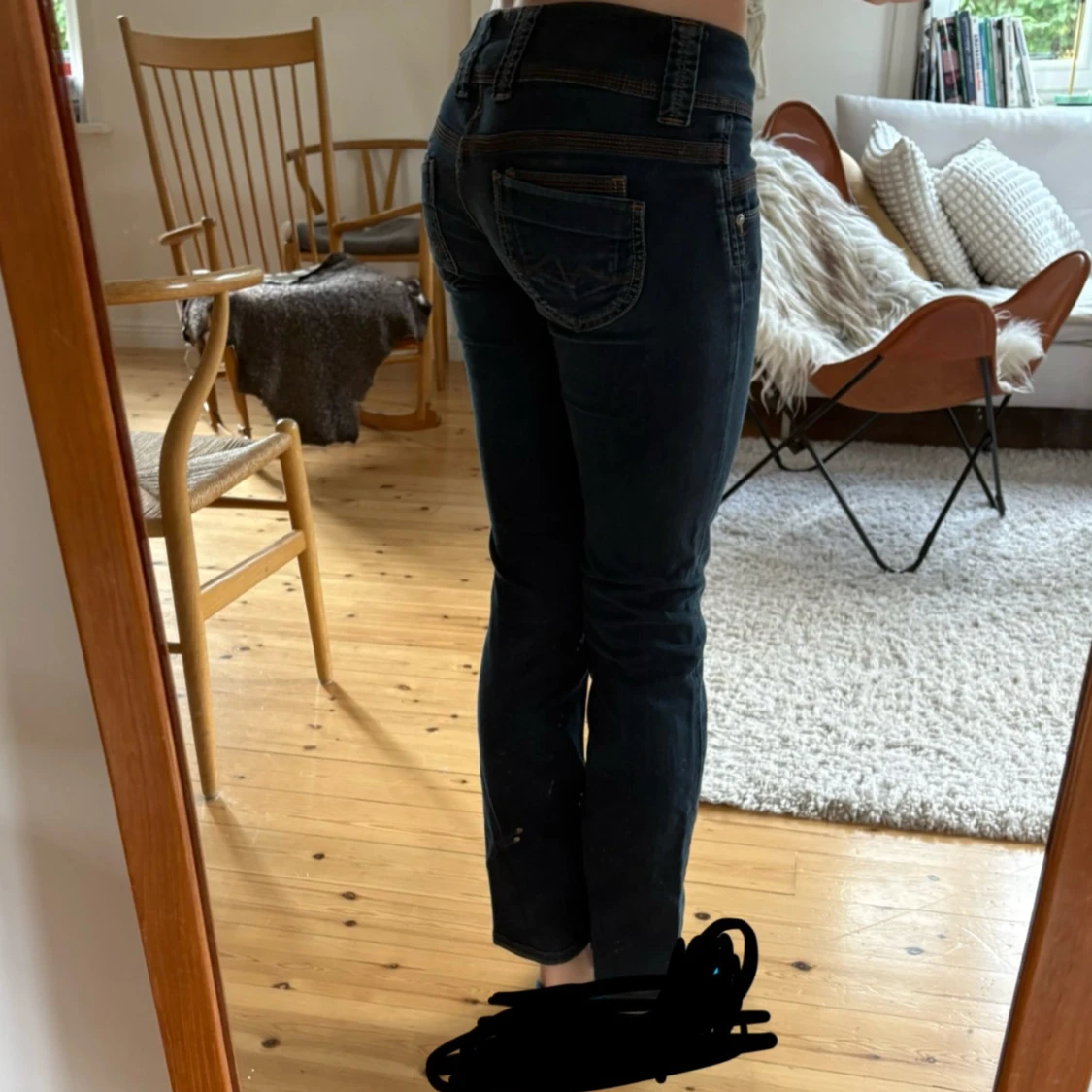 Mörkblå Pepe jeans bootcut - 4