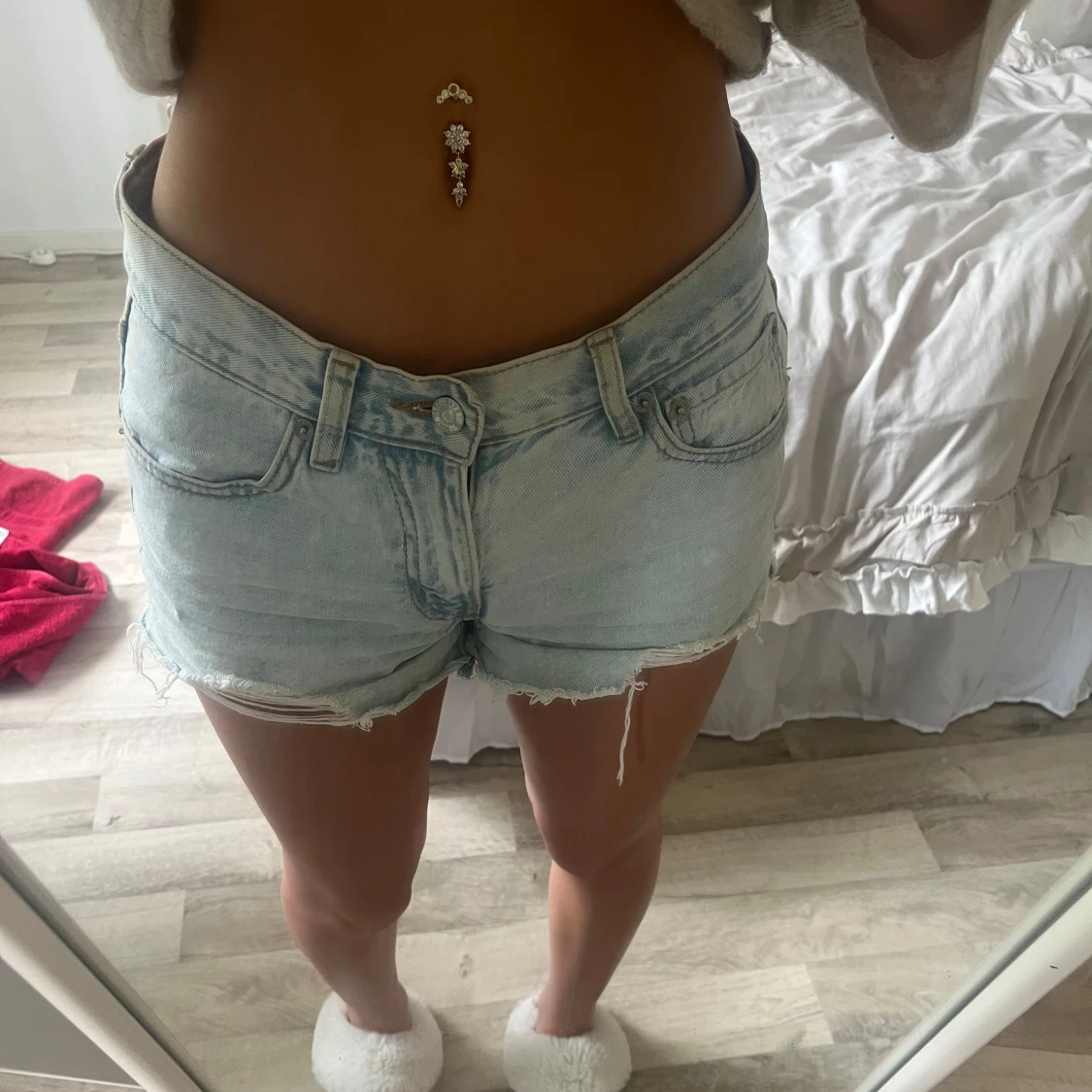 Ljusblå jeansshorts från 157 XS - 3