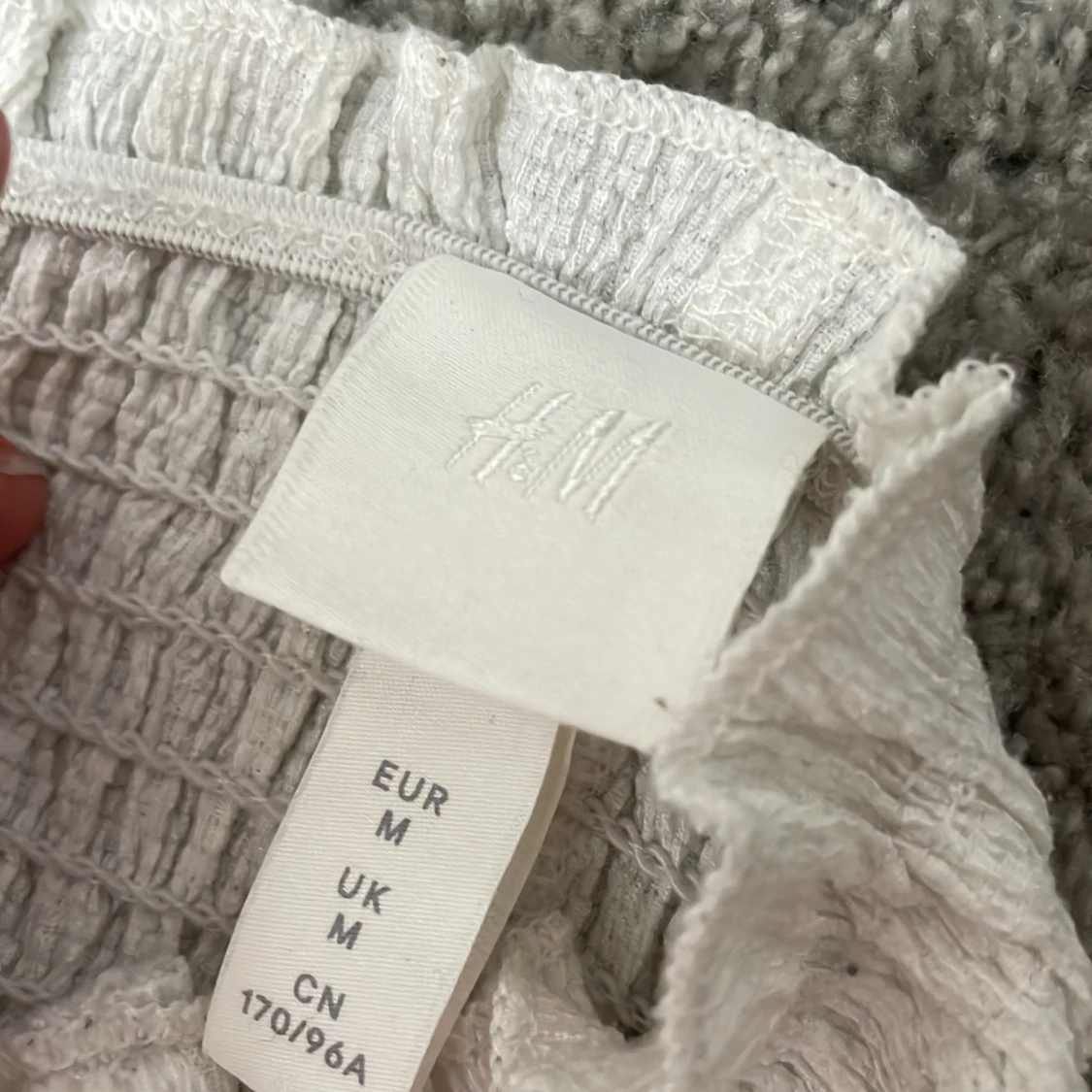 Vit långklänning från H&M - 1