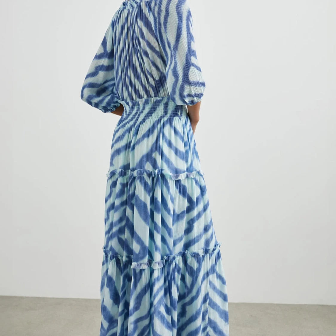 Blåvit långklänning från Rails - 1