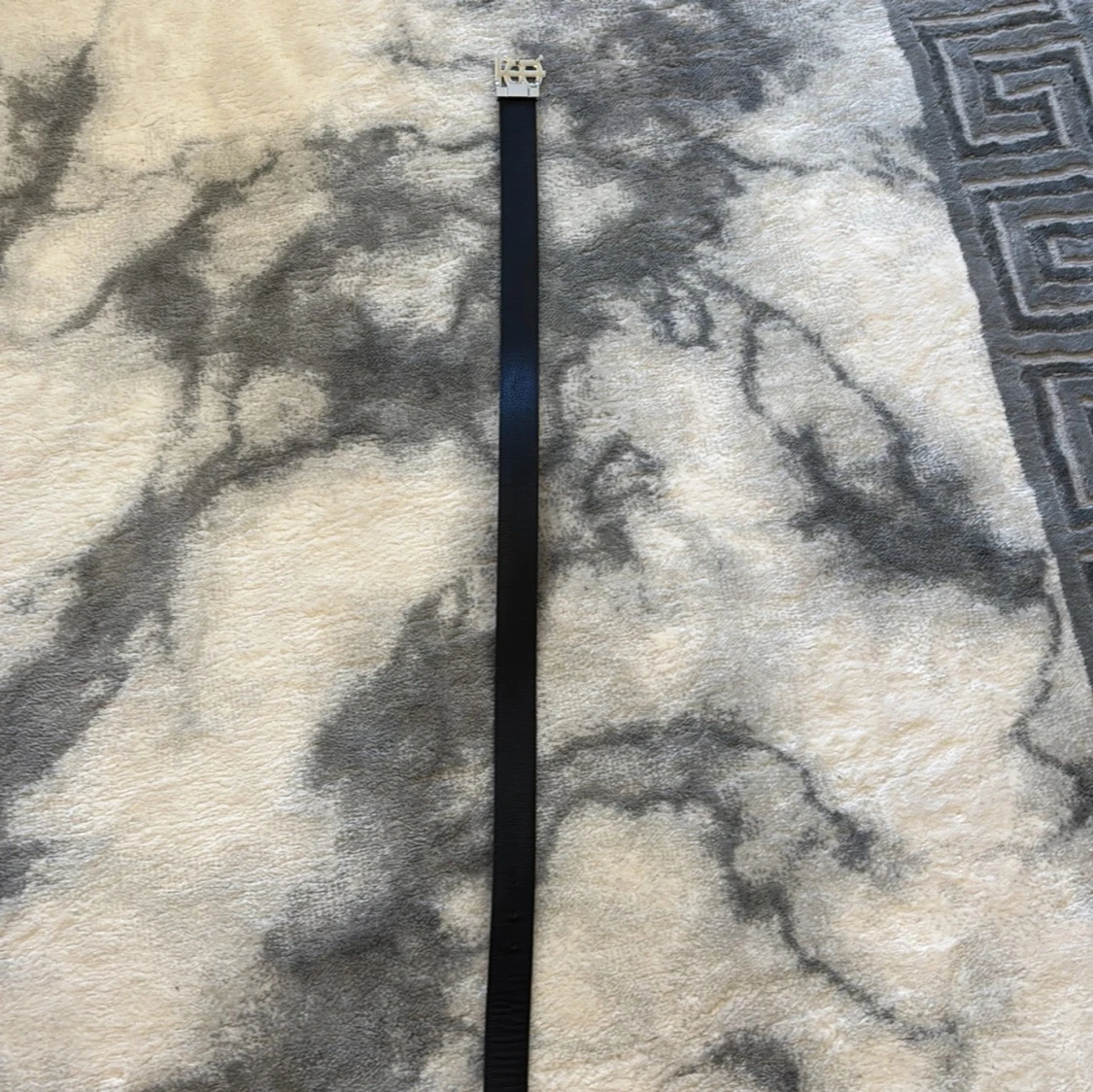 Burberry vändbart bälte med silverdetalj - 90