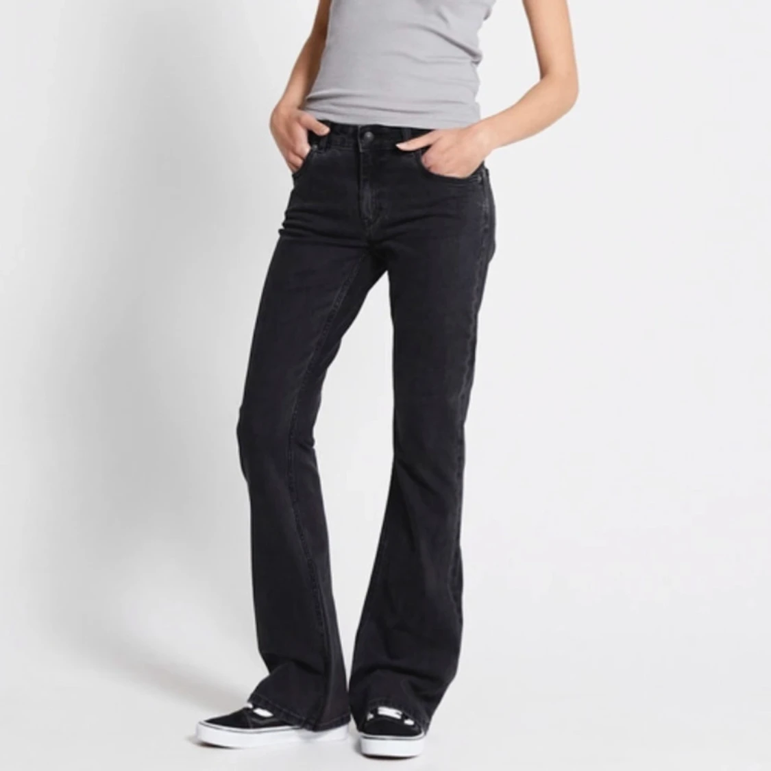 Svarta bootcut jeans 157 Low Boot S