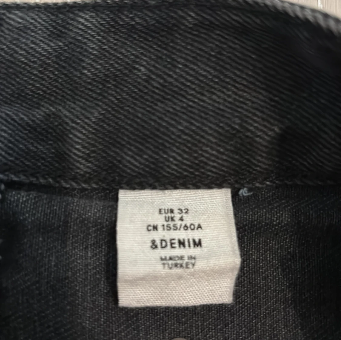 Svart jeanskjol xxs - 4