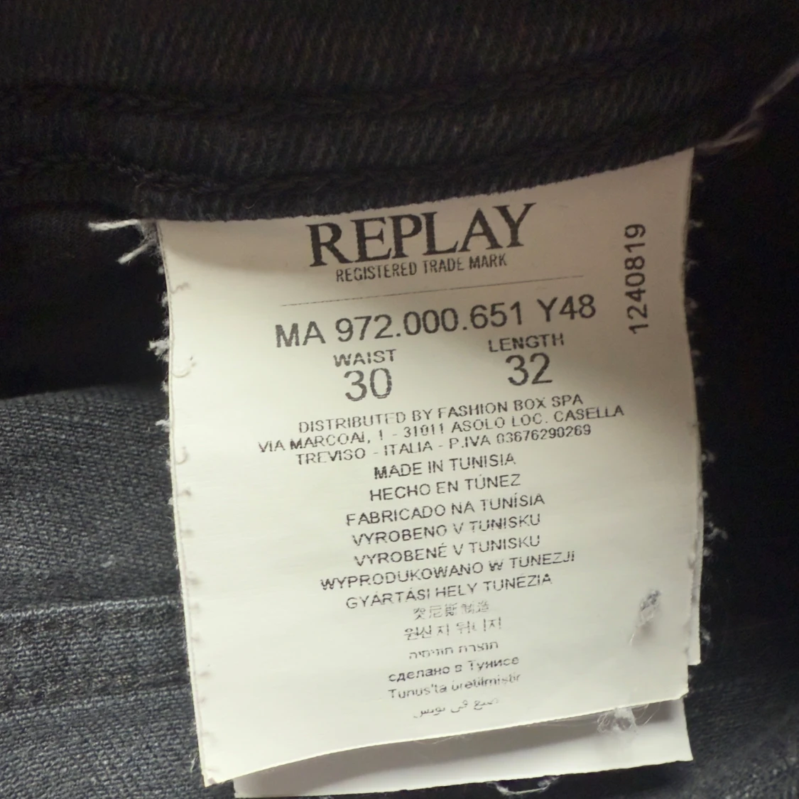Grå jeansbyxor från Replay - 3