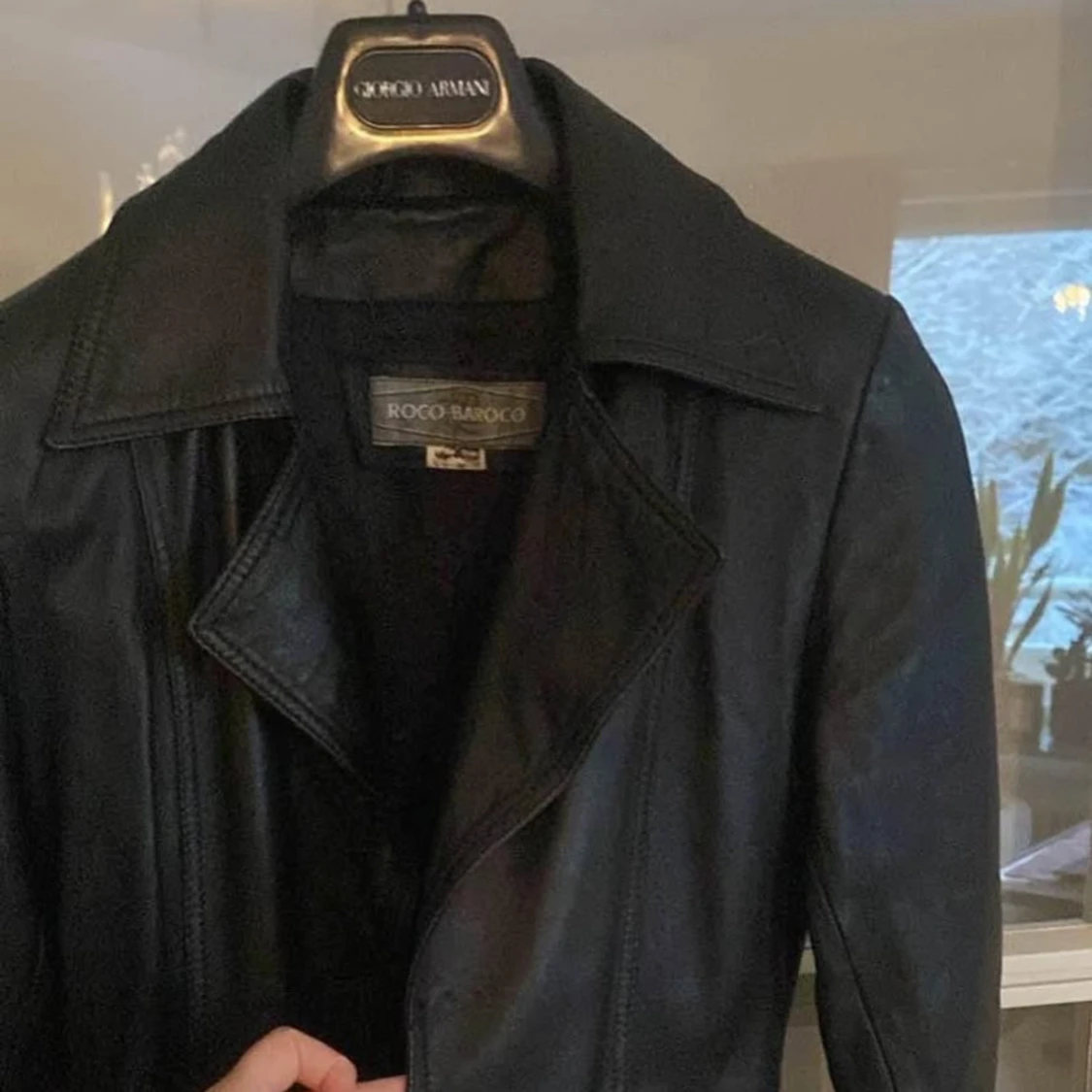 Svart skinnrock från Roco Baroco äkta skinn - 2