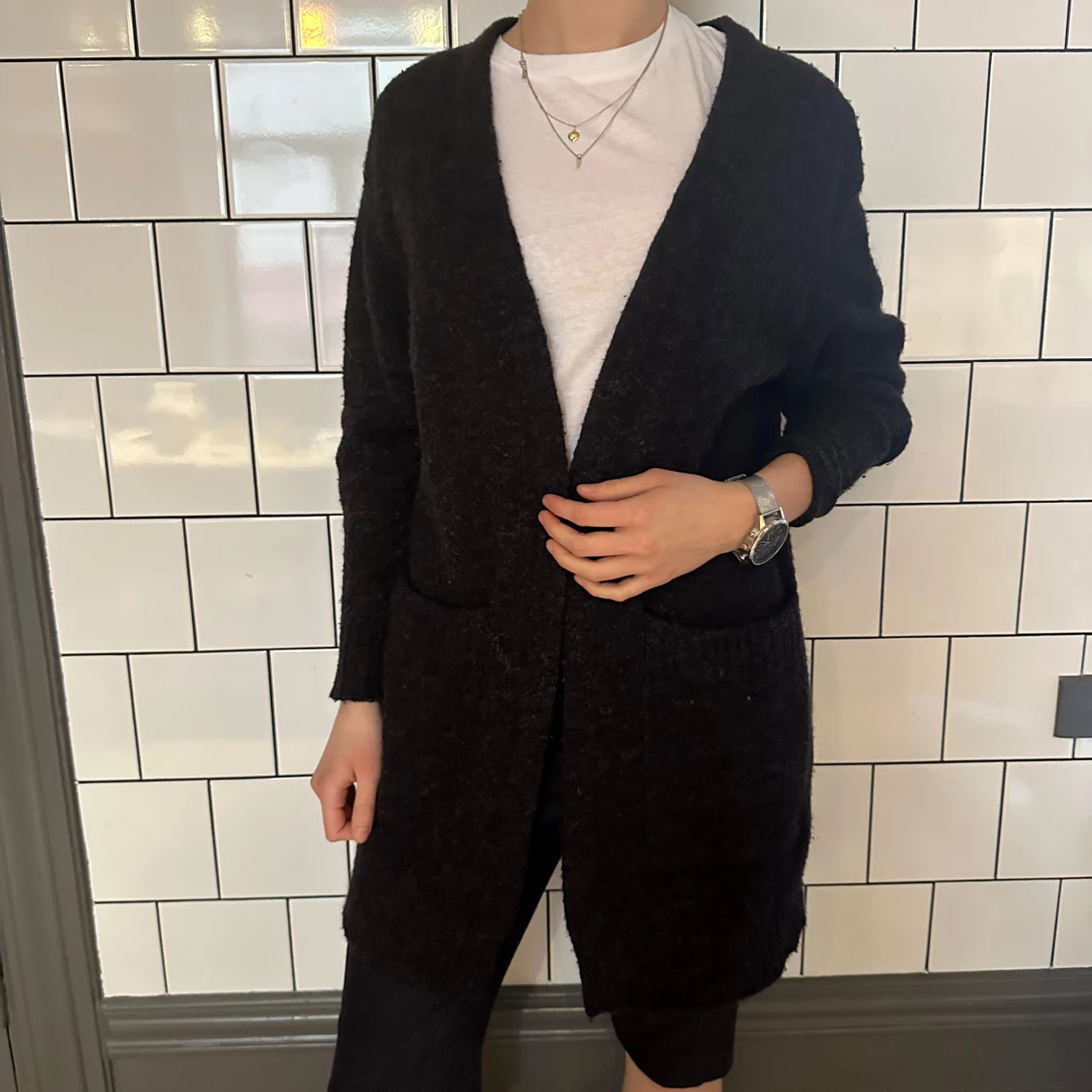 Svart stickad kofta Filippa K