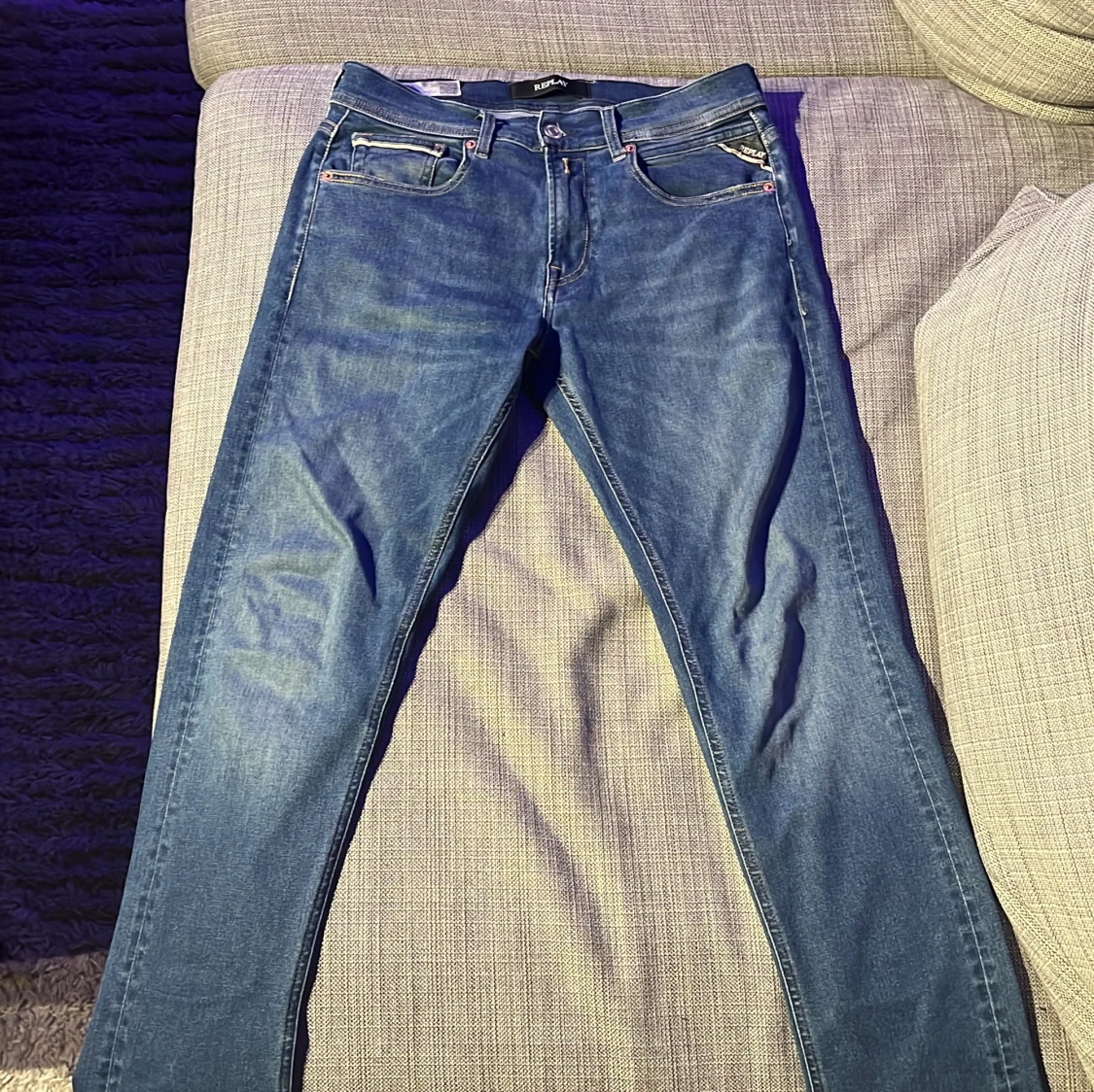 Blå Replay Hyperflex Grover Jeans