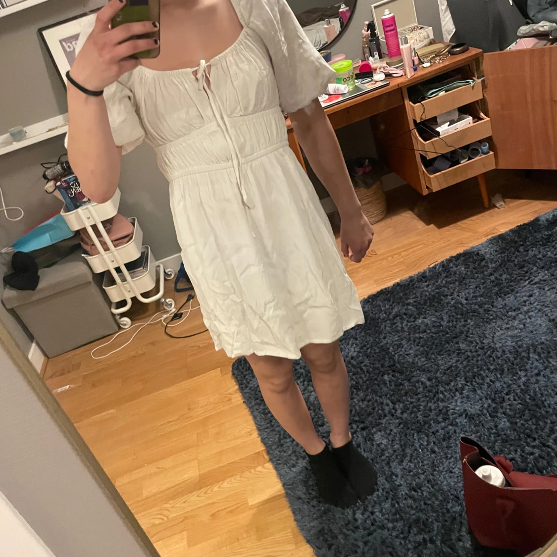 Vit kortklänning  - 1