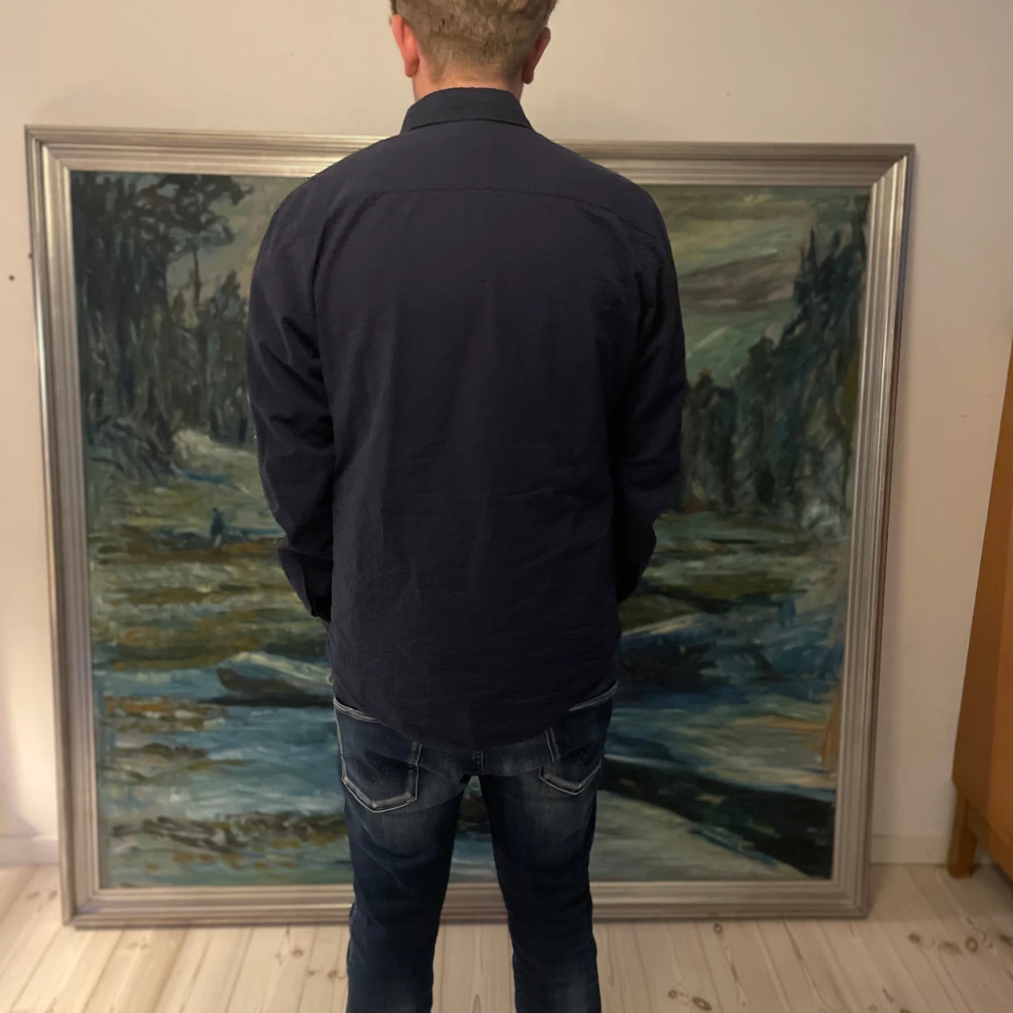 Marinblå Morris skjorta - 2