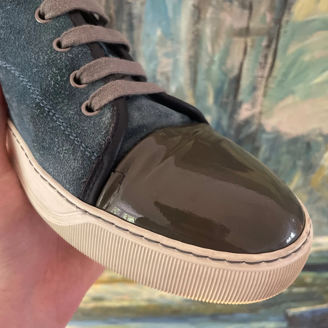 Blåa Lanvin DBB1 skor - 4