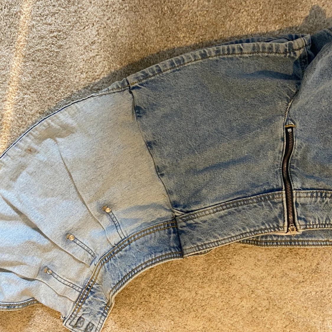 Ljusblå jeanskort från Zara - 2