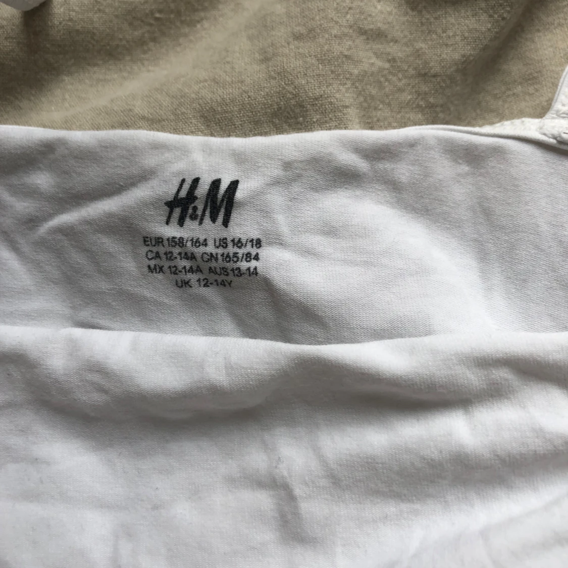 Vit linnetopp från H&M - 1
