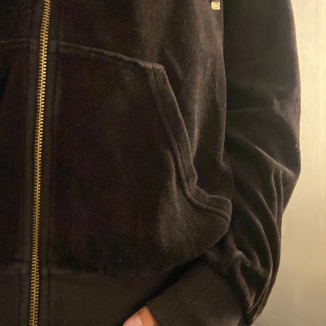 Svart sip-up hoodie Juicy Couture S - 4