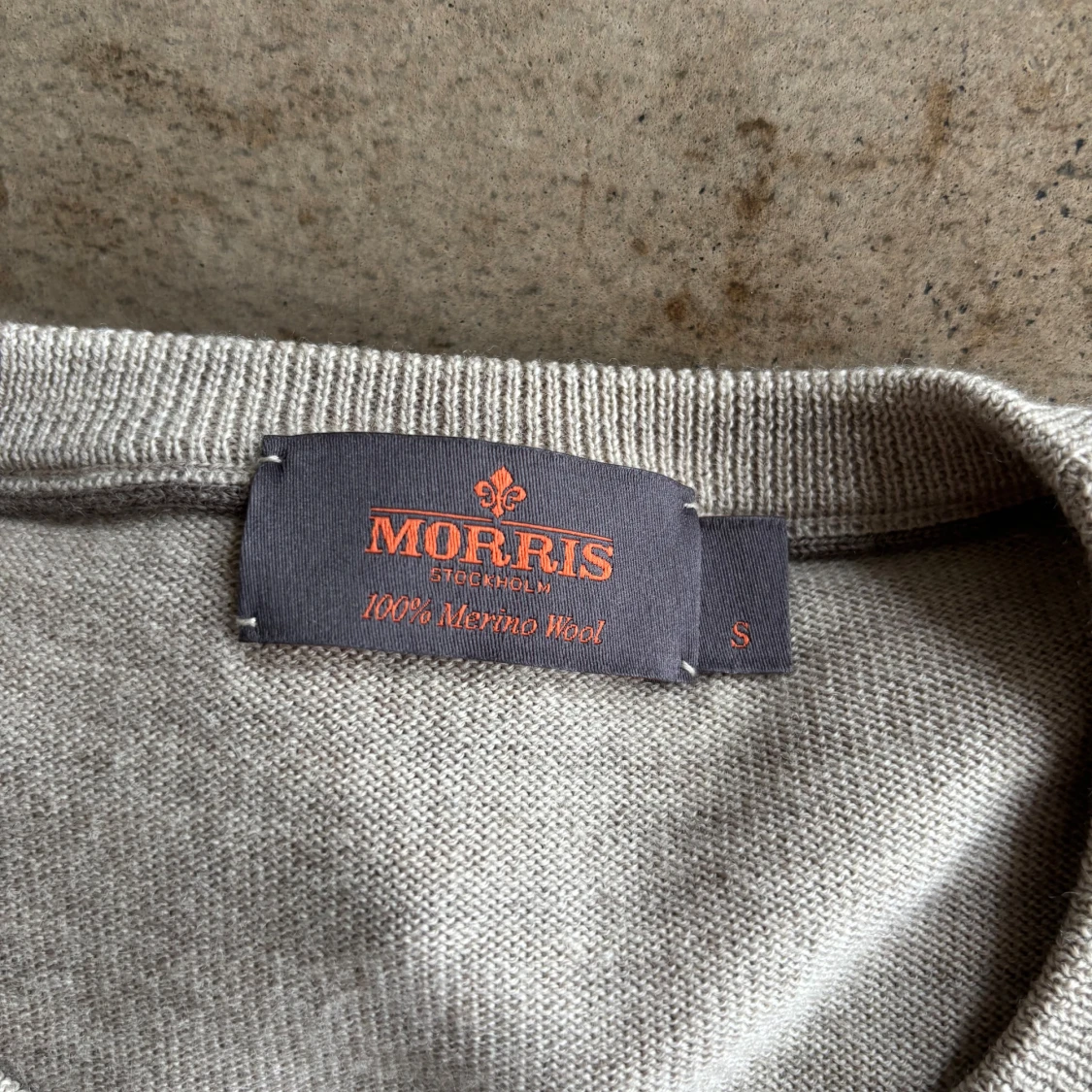 Beigefärgad merinoullströja Morris - 2