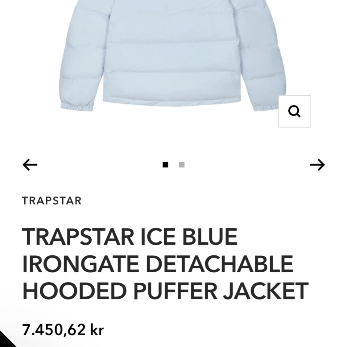 Ljusblå pufferjacka irongate från Trapstar  - 4