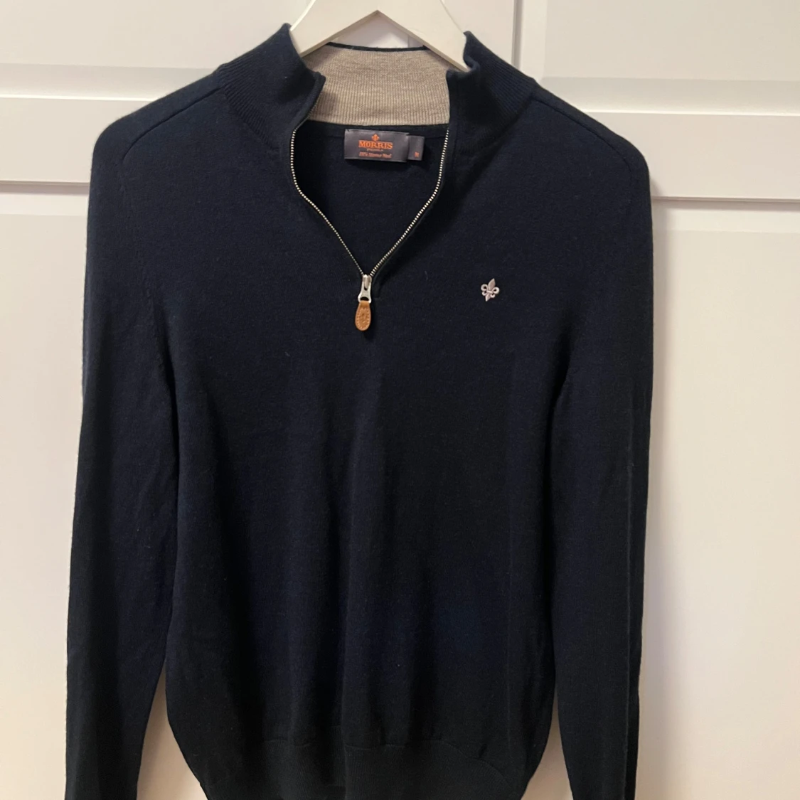 Mörkblå Morris half zip - 1