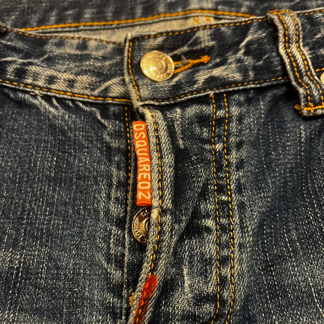 Dsquared2 jeansshorts med färgstänk - 2