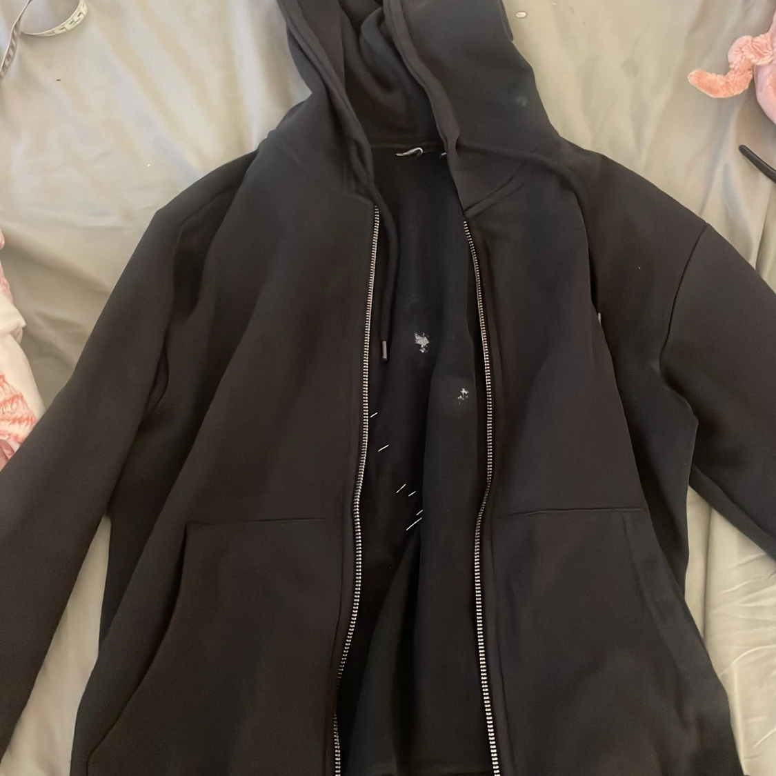 Svart DÖD MARK hoodie zip up  - 2