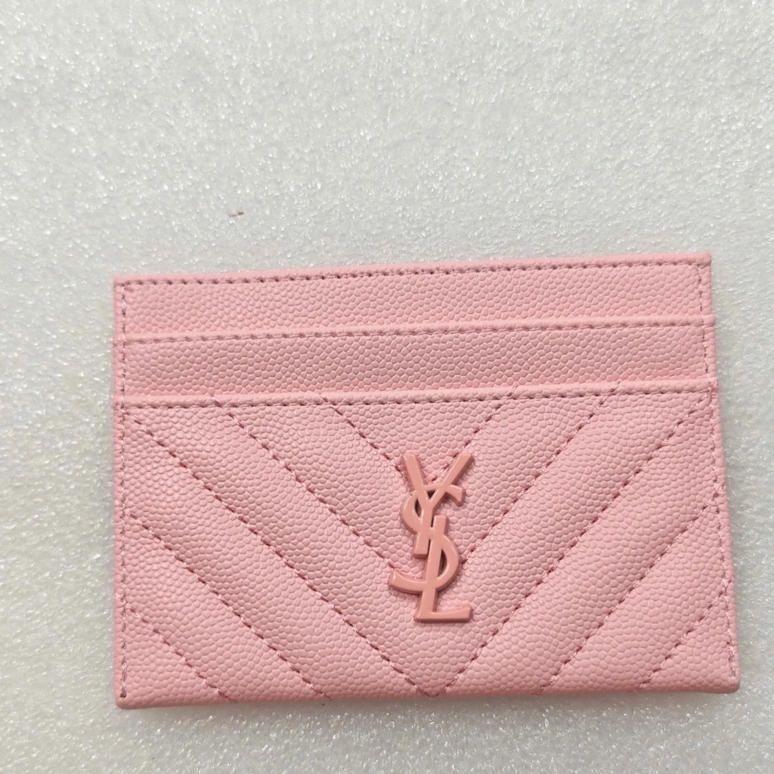 Rosa YSL quiltad kortplånbok - 1