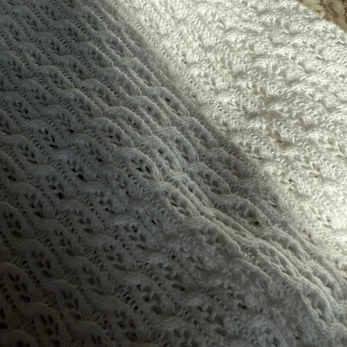 vit stickad tröja - 2