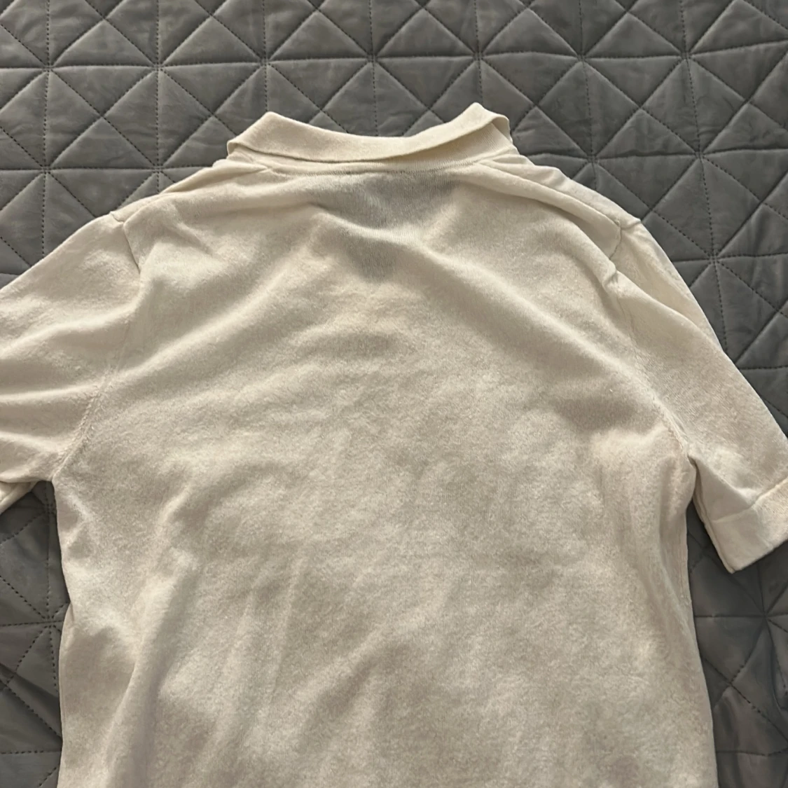 Vit pikétröja från H&M, regular fit - 1