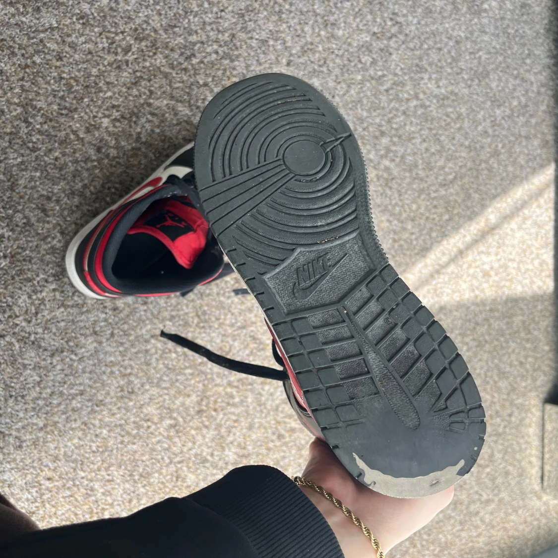 Nike Air Jordan 1 svart/röd/vit - 3