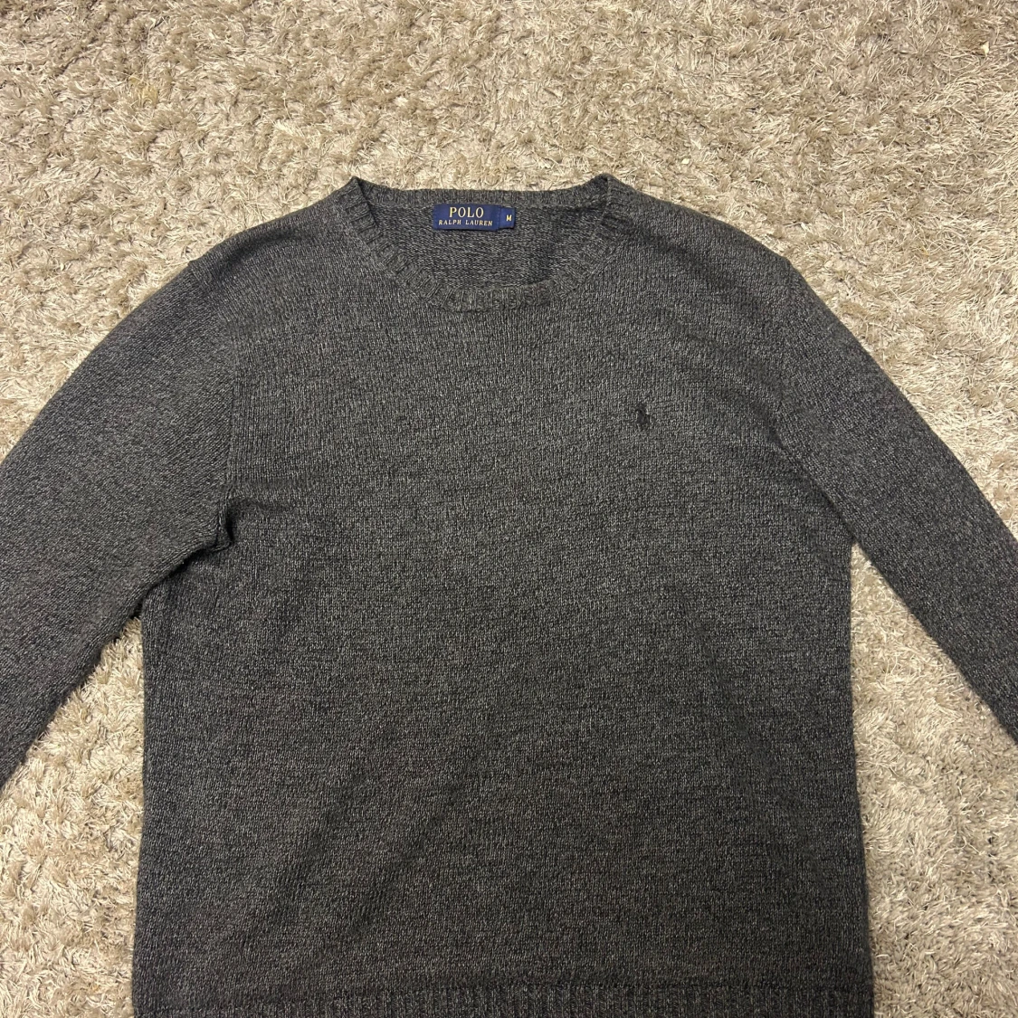 Grå stickad tröja från Polo Ralph Lauren