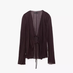 Set från Zara - Set från Zara, oanvänt! Storlek tröja: L Storlek byxa: M Färg: ”dark aubergine”