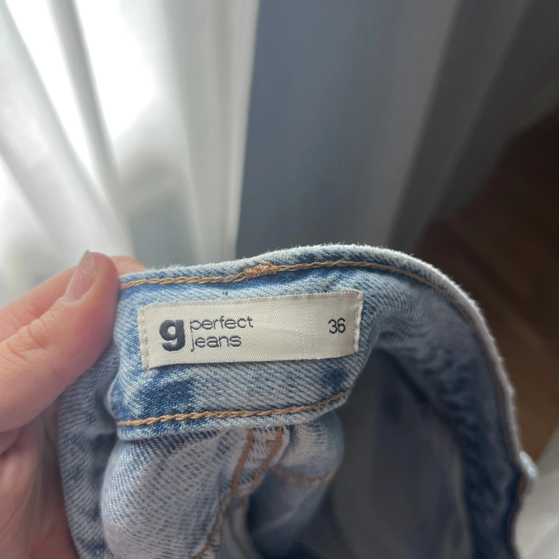 Ljusblå straight jeans från Gina tricot - 2