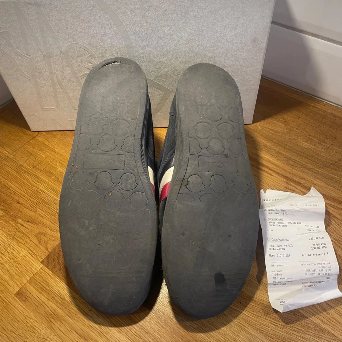 Moncler mörkblåa mockasneakers - 91