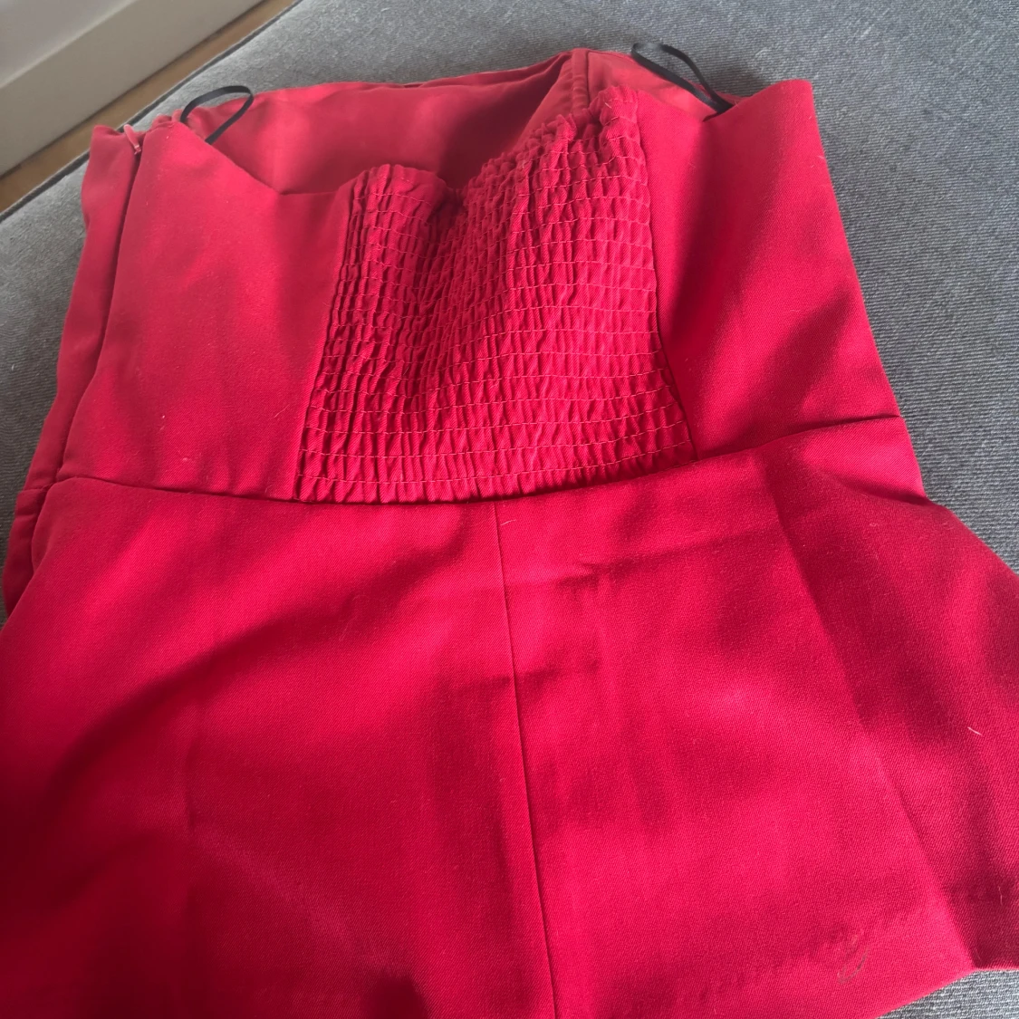 Röd tub/pepblum topp från hm - 1