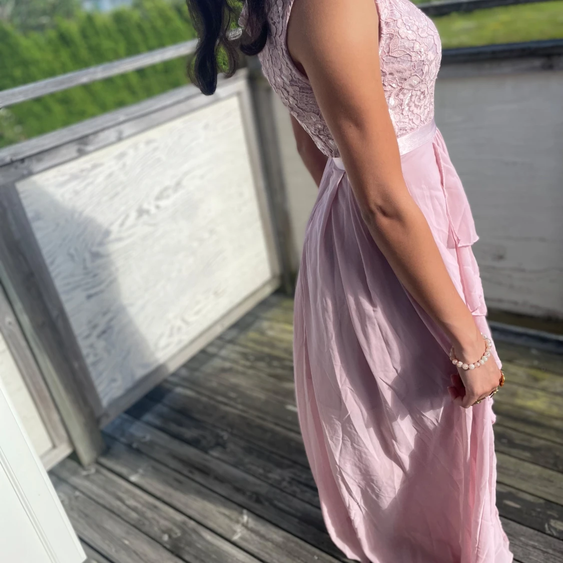 Ljusrosa balklänning och/eller långklänning med spets - 2