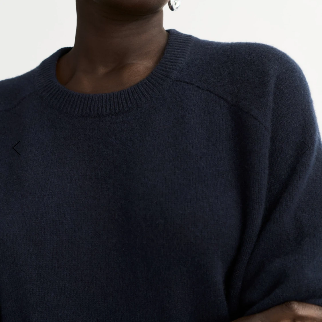 Mörkblå kashmirtröja Soft Goat - 1