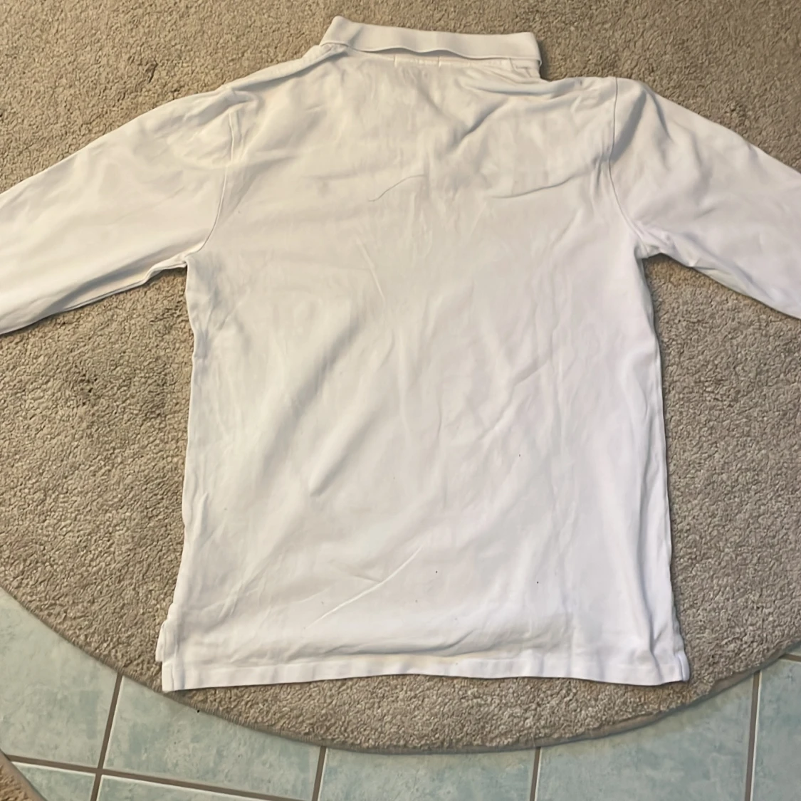 Vit långärmad pikétröja Ralph Lauren - 2