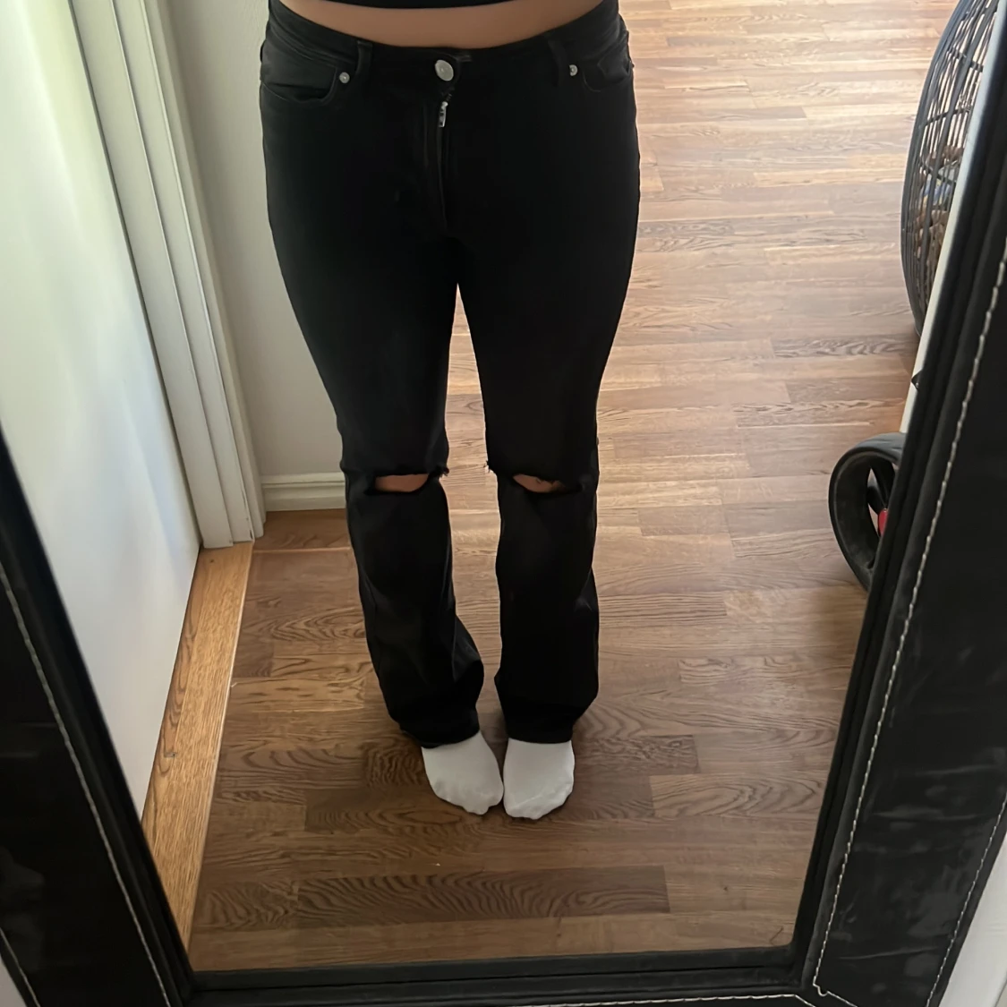 Svarta bootcut jeans från ONLY